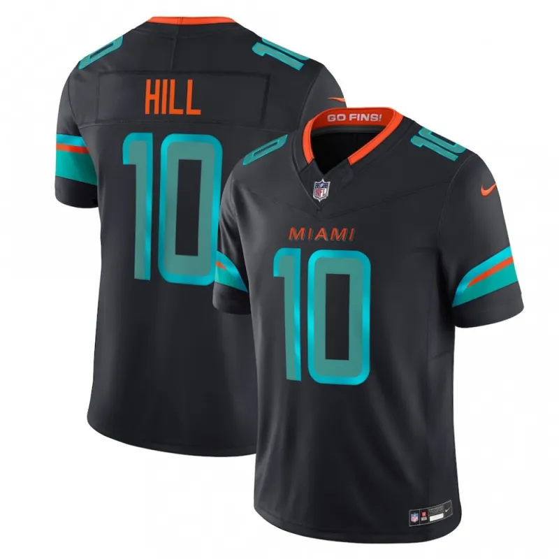 Tyreek Hill Miami Dolphins Nike 2025 Rivalries Collection Limited Jersey – Pitch Blue