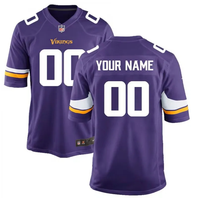 Camisa de jogo personalizada Nike Minnesota Vikings para jovens