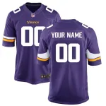 Camisa de jogo personalizada Nike Minnesota Vikings para jovens