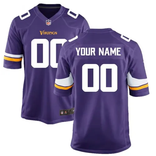 Camisa de jogo personalizada Nike Minnesota Vikings para jovens