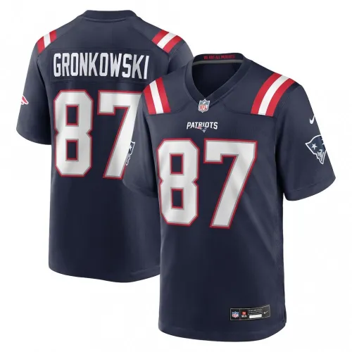 Maillot Nike Vapor F.U.S.E. en édition limitée de Rob Gronkowski (New England Patriots) - Bleu marine