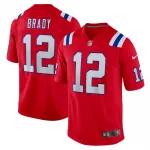 Maillot Nike Vapor F.U.S.E. en édition limitée de Tom Brady (New England Patriots), joueur à la retraite - Rouge