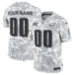 Philadelphia Eagles Nike Arctic Camo 2024 Salute to Service Limited Custom Jersey