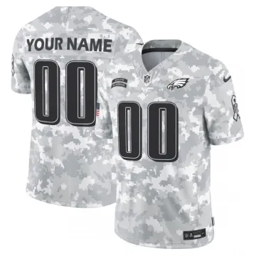 Philadelphia Eagles Nike Arctic Camo 2024 Salute to Service Limited Custom Jersey