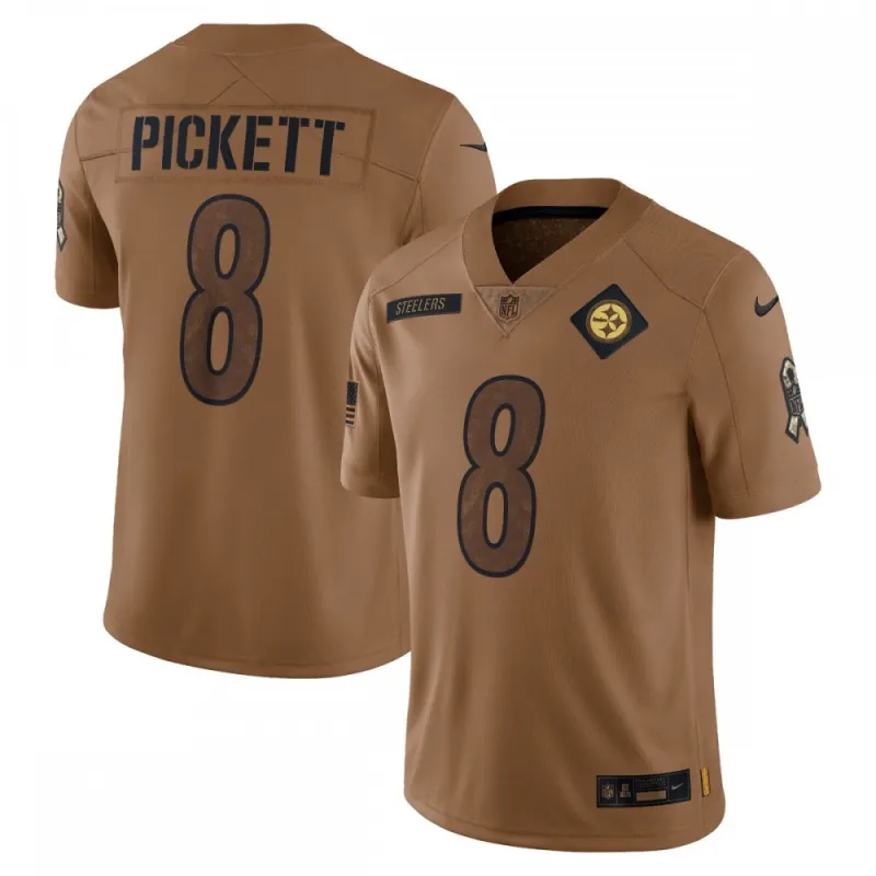 Kenny Pickett Pittsburgh Steelers Nike 2023 Salute To Service Limited Jersey – Brown