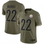 Najee Harris Pittsburgh Steelers Nike 2022 Salute To Service Limited Jersey – Olive