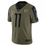 Chase Claypool Pittsburgh Steelers Nike 2021 Salute To Service Limited Player Jersey – Olive