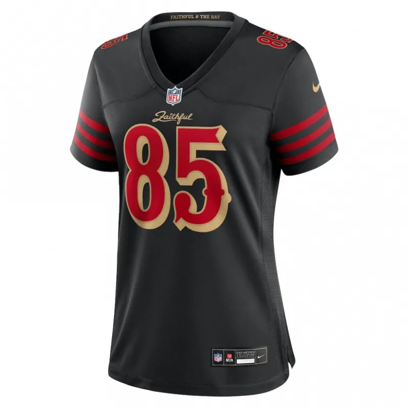 George Kittle San Francisco 49ers Nike Women’s 2025 Rivalries Collection Game Jersey – Black