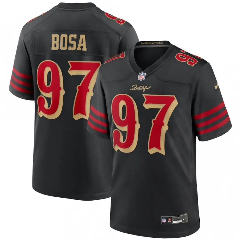 Nick Bosa San Francisco 49ers Nike 2025 Rivalries Collection Game Jersey - Schwarz