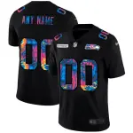 Seattle Seahawks Nike NFL 2020 Crucial Catch Limited Edition Custom Jersey - Black