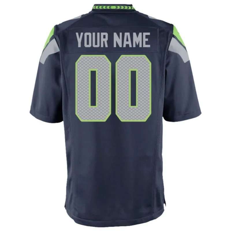 Seattle Seahawks Nike Youth Custom Game Jersey – College Navy