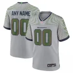Seattle Seahawks Nike 2025 Rivalries Collection Custom Game Jersey – Wolf Gray