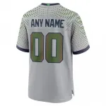 Seattle Seahawks Nike 2025 Rivalries Collection Custom Game Jersey – Wolf Gray