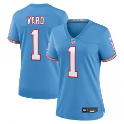 Cam Ward Tennessee Titans Nike Women's 2025 NFL Draft 2nd Alternate Game Jersey - Light Blue - product photo Cam Ward Tennessee Titans Nike Women's 2025 NFL Draft 2nd Alternate Game Jersey - Light Blue