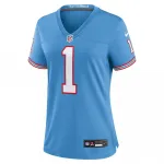 Cam Ward Tennessee Titans Nike Women’s 2025 NFL Draft 2nd Alternate Game Jersey – Light Blue