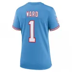 Cam Ward Tennessee Titans Nike Women’s 2025 NFL Draft 2nd Alternate Game Jersey – Light Blue