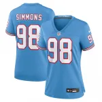 Jeffery Simmons Tennessee Titans Nike Women's Player Jersey - Light Blue Jeffery Simmons Tennessee Titans Nike Women’s Player Jersey – Light Blue