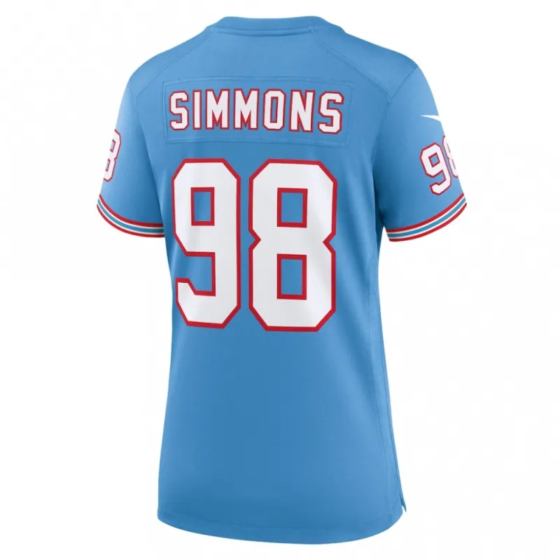 Jeffery Simmons Tennessee Titans Nike Women’s Player Jersey – Light Blue