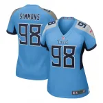 Jeffery Simmons Tennessee Titans Nike Women's Team Game Jersey - Light Blue Jeffery Simmons Tennessee Titans Nike Women’s Team Game Jersey – Light Blue