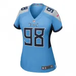Jeffery Simmons Tennessee Titans Nike Women’s Team Game Jersey – Light Blue