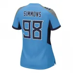 Jeffery Simmons Tennessee Titans Nike Women’s Team Game Jersey – Light Blue