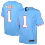 Maillot de match alternatif Nike pour enfants Cameron Ward des Tennessee Titans - Bleu clair Cameron Ward Tennessee Titans Nike Youth Alternate Game Jersey – Light Blue