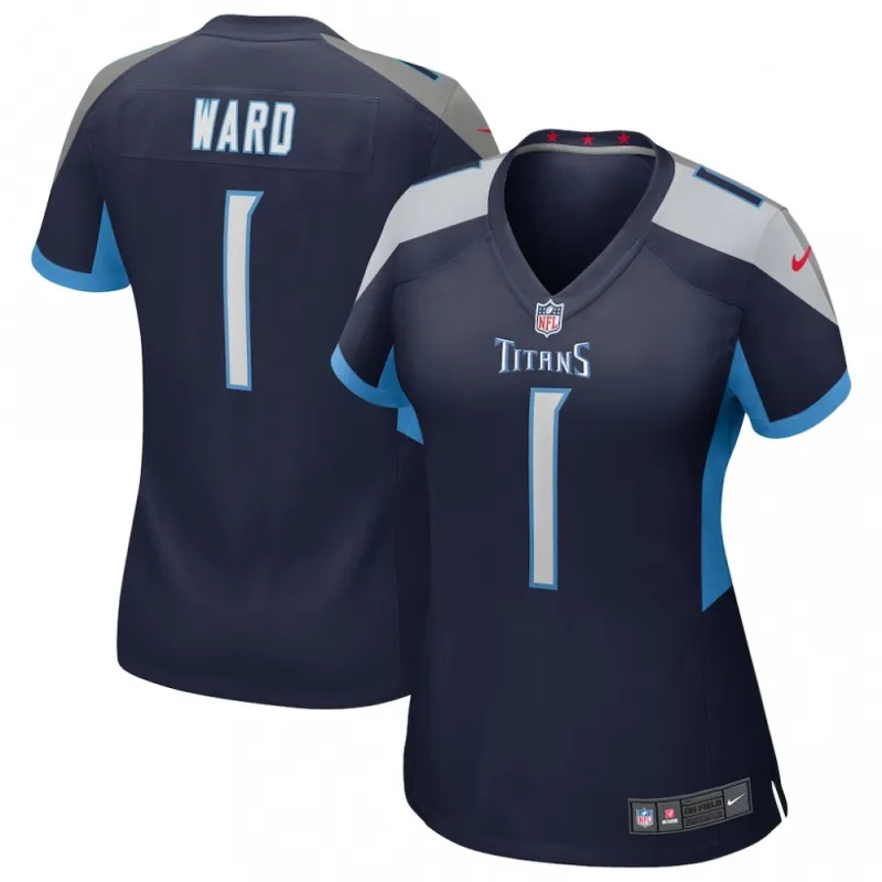 Cameron Ward Tennessee Titans Nike Women’s 2025 NFL Draft First Round Pick Alternate Game Jersey – Navy