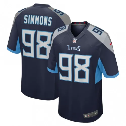 Jeffery Simmons Tennessee Titans Nike Game Jersey - Navy