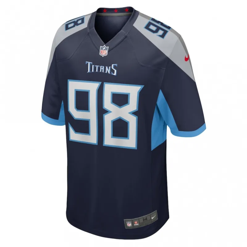 Jeffery Simmons Tennessee Titans Nike Game Jersey – Navy