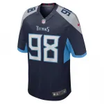 Jeffery Simmons Tennessee Titans Nike Game Jersey – Navy