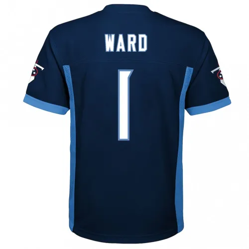 Cameron Ward Tennessee Titans Youth Replica Player Jersey – Navy
