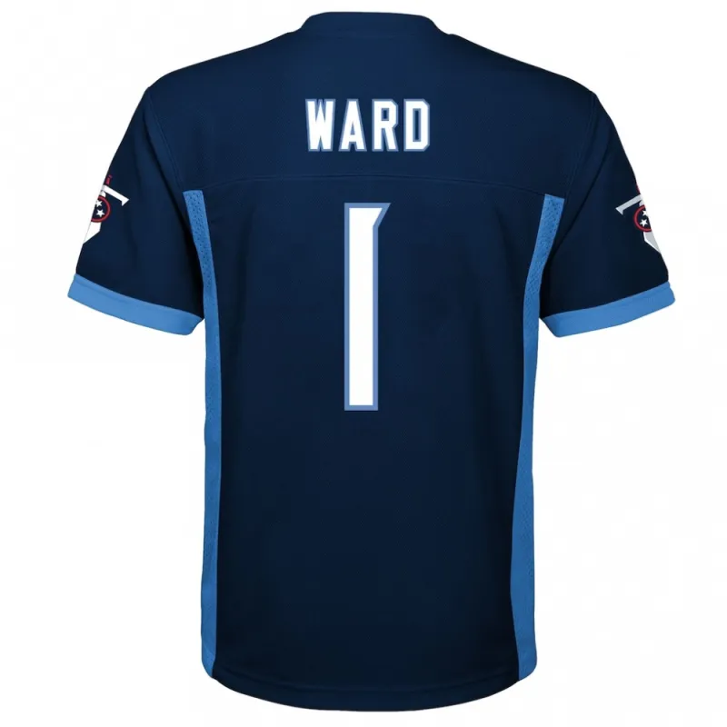 Cameron Ward Tennessee Titans Youth Replica Player Jersey – Navy