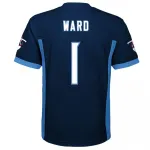Cameron Ward Tennessee Titans Youth Replica Player Jersey – Navy