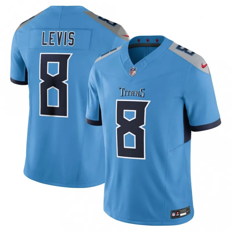 Camisa alternativa Nike Vapor F.U.S.E. Limited de Will Levis dos Tennessee Titans – Azul claro