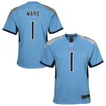 Cameron Ward Tennessee Titans Nike Youth Team Game Jersey – Light Blue