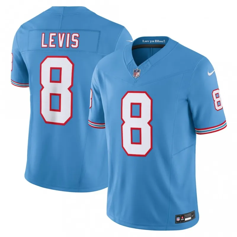 Will Levis Tennessee Titans Nike Alternate Oilers Throwback Vapor F.U.S.E. Limited Jersey – Light Blue