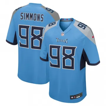Jeffery Simmons Tennessee Titans Nike Team Game Jersey - Light Blue