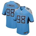 Jeffery Simmons Tennessee Titans Nike Team Game Jersey - Light Blue Jeffery Simmons Tennessee Titans Nike Team Game Jersey – Light Blue
