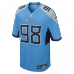 Jeffery Simmons Tennessee Titans Nike Team Game Jersey – Light Blue