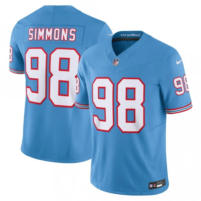 Jeffery Simmons Tennessee Titans Nike Vapor F.U.S.E. Limited Jersey – Light Blue