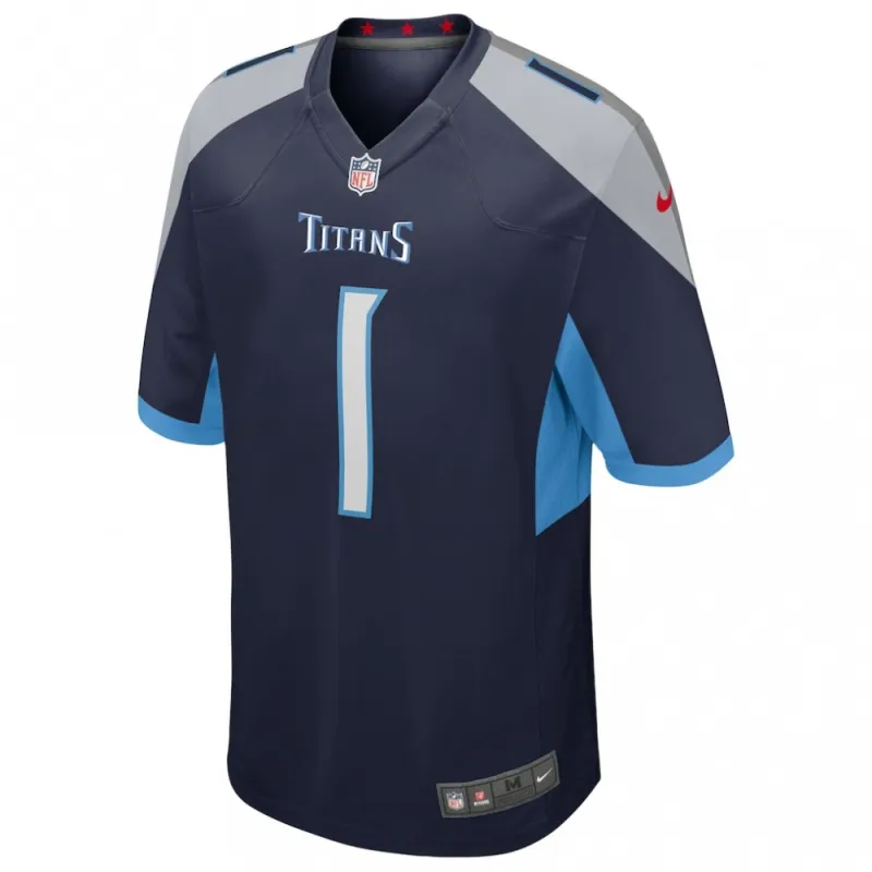Cameron Ward Tennessee Titans Nike 2025 NFL Draft First Round Pick Alternate Game Jersey – Navy