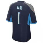 Cameron Ward Tennessee Titans Nike 2025 NFL Draft First Round Pick Alternate Game Jersey – Navy