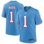 Cameron Ward Tennessee Titans Nike 2025 NFL Draft First Round Pick 2nd Alternate Game Jersey – Light Blue