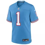 Cameron Ward Tennessee Titans Nike 2025 NFL Draft First Round Pick 2nd Alternate Game Jersey – Light Blue