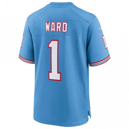 Cameron Ward Tennessee Titans Nike 2025 NFL Draft First Round Pick 2nd Alternate Game Jersey – Light Blue