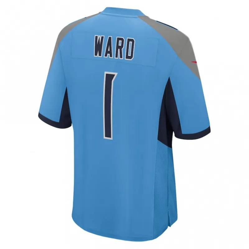 Cameron Ward Tennessee Titans Nike 2025 NFL Draft First Round Pick Game Jersey – Light Blue