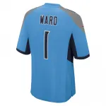 Cameron Ward Tennessee Titans Nike 2025 NFL Draft First Round Pick Game Jersey – Light Blue