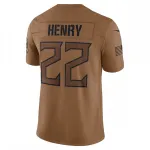 Derrick Henry Tennessee Titans Nike 2023 Salute To Service Limited Jersey – Brown