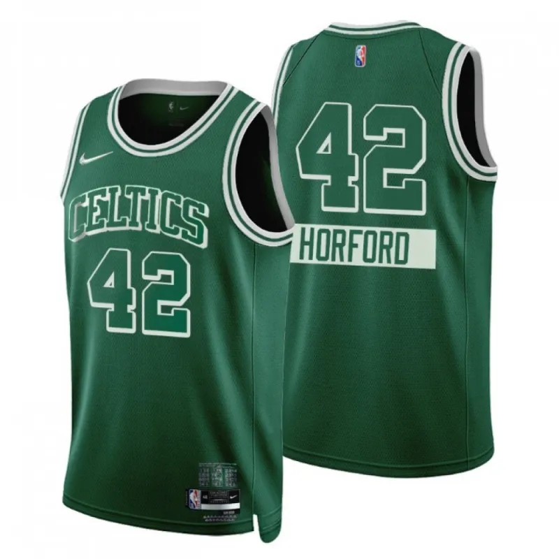 Men’s Boston Celtics Al Horford #42 Nike Green 2021/22 Swingman NBA Jersey – City Edition
