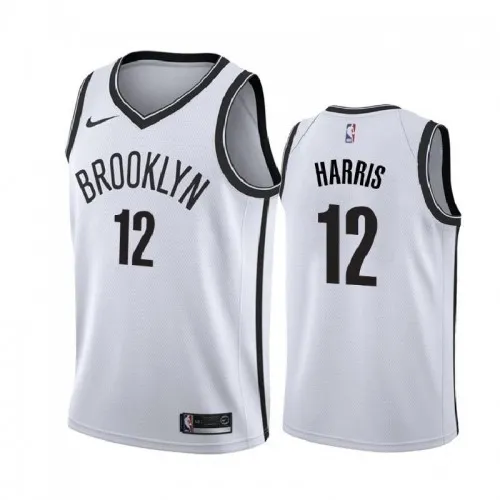Hommes Brooklyn Nets Joe Harris #12 Blanc 20/21 Swingman Jersey - Association Edition